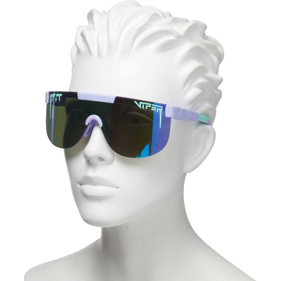 Pit Viper Mirrored Sunglasses Blocks 100% UVA & UVB Beach Volleyball Softball - Picture 7 of 12